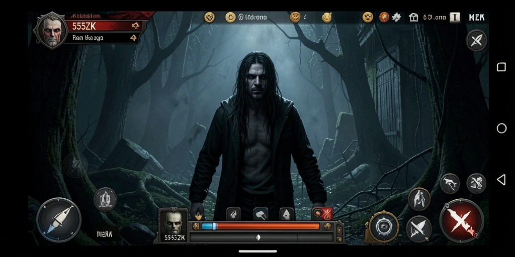Tangkapan layar menegangkan dari gameplay 555ZK yang penuh ketegangan.