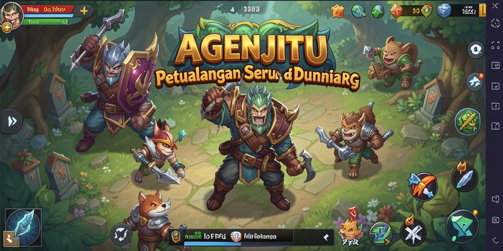 Tampilan menarik dari gameplay RPG AGENJITU yang menegangkan.