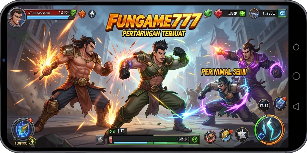 Tampilan gameplay FUNGAME777 yang penuh aksi.
