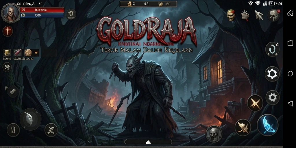 Gameplay menegangkan GOLDRAJA dengan suasana Horror yang mencekam.