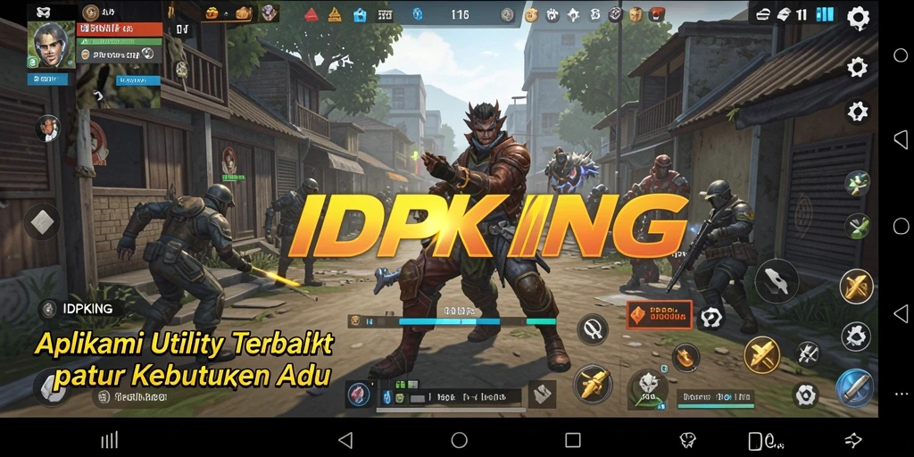 Tangkap layar IDPKING menampilkan fitur-fitur utilitas yang bermanfaat.