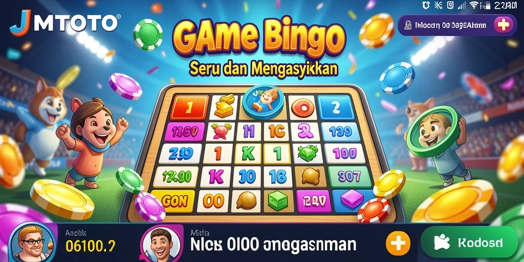 Tampilan menarik dari permainan Bingo di JMTOTO.