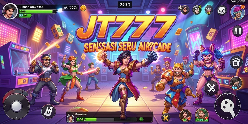 Tampilan menarik dari gameplay seru JT777 dalam mode Arcade.