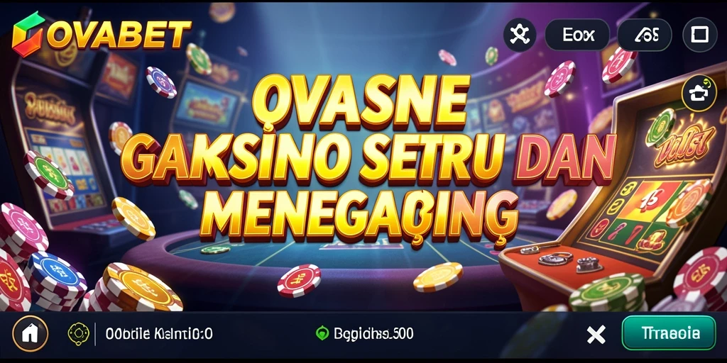 Tampilan gameplay seru di OVABET dengan berbagai permainan Kasino.