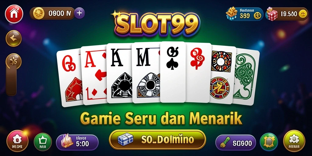 Tampilan gameplay seru dari SLOT99 permainan Domino.