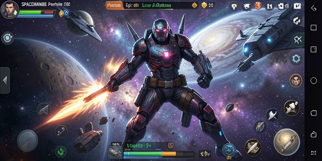 Gameplay seru SPACEMAN88 yang penuh aksi Battle Royale.