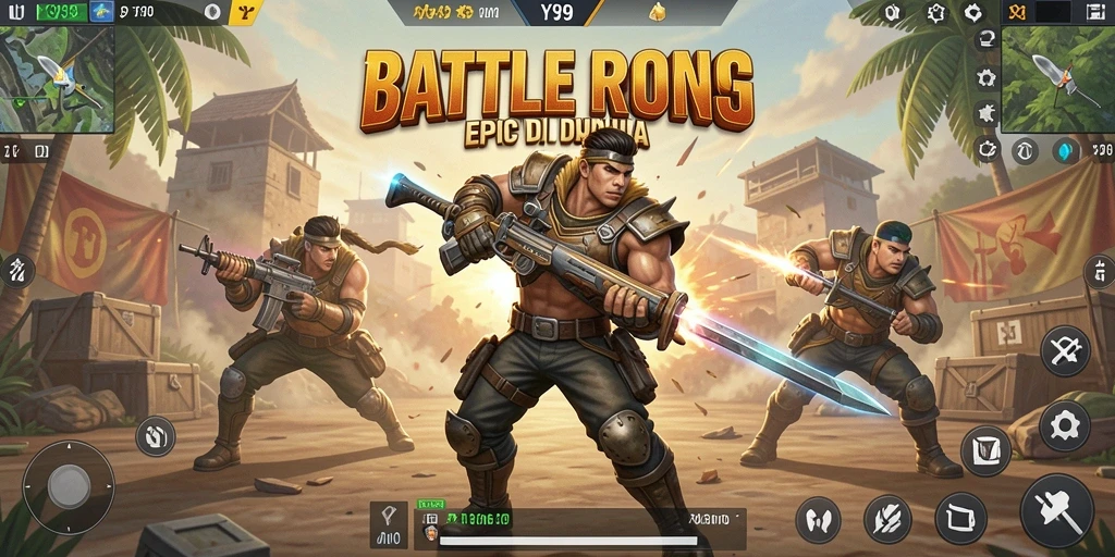 Gameplay seru dan mendebarkan dari Y89 Battle Royale.