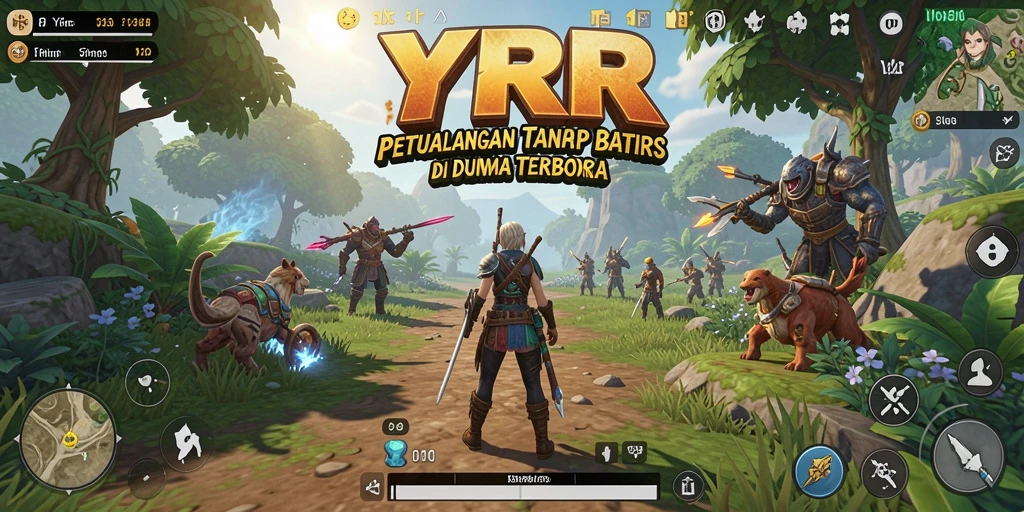 Tampilan gameplay Open World yang mendebarkan dan penuh petualangan.